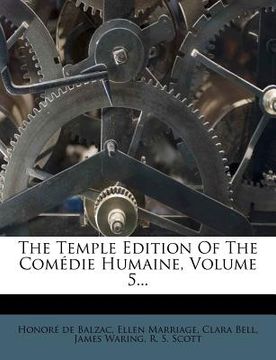 portada the temple edition of the com die humaine, volume 5... (en Inglés)