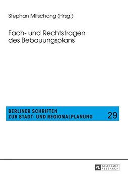 portada Fach und Rechtsfragen des Bebauungsplpb (in German)