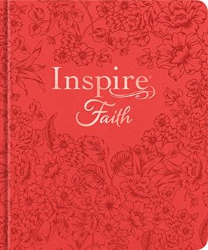 portada Inspire Faith Bible Nlt, Filament Enabled Edition (Hardcover Leatherlike, Coral Blooms): The Bible for Coloring & Creative Journaling 