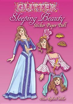portada glitter sleeping beauty sticker paper doll (en Inglés)