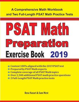 portada PSAT Math Preparation Exercise Book: A Comprehensive Math Workbook and Two Full-Length PSAT Math Practice Tests