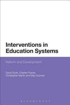 portada Interventions in Education Systems (en Inglés)