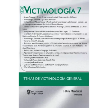 portada victimología 7 Temas de victimología general