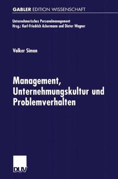 portada Management, Unternehmungskultur und Problemverhalten (Unternehmerisches Personalmanagement) (German Edition)