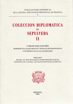 portada Colección Diplomática de Sepúlveda. Tomo ii