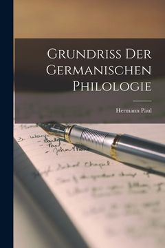 portada Grundriss der Germanischen Philologie (in English)