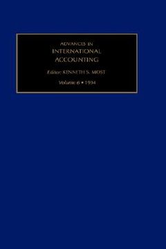 portada advances in international accounting: vol 6 (en Inglés)