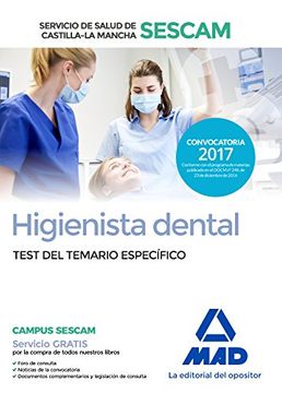 portada Higienista Dental del Servicio de Salud de Castilla-La Mancha (Sescam). Test del Temario Específico