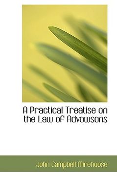 portada a practical treatise on the law of advowsons