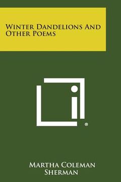 portada winter dandelions and other poems (en Inglés)