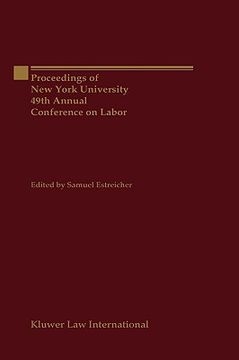 portada proceeding of new york university, 49th annual conference on labor (en Inglés)