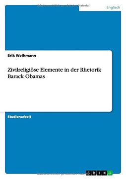 portada Zivilreligiöse Elemente in der Rhetorik Barack Obamas (German Edition)