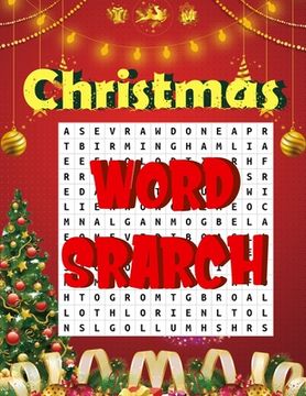 portada Christmas word search.: Easy Large Print Puzzle Book for Adults, Kids & Everyone for the 25 Days of Christmas. (in English)