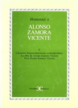 portada Homenaje a Alonso Zamora Vicente, Vol. V. (Homenajes) (in Spanish)