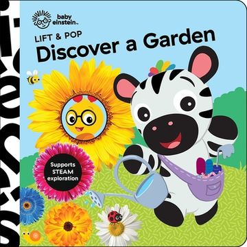 portada Baby Einstein - Lift & pop Discover a Garden – Lift-A-Flap Board Book - pi Kids 