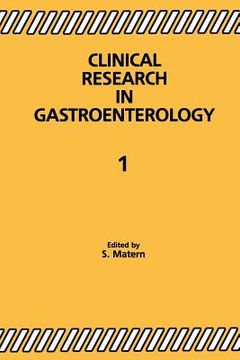 portada Clinical Research in Gastroenterology 1 (en Inglés)