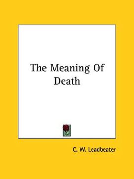 portada the meaning of death (en Inglés)