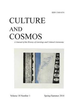 portada Culture and Cosmos Vol 18 Number 1 (en Inglés)