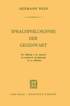 portada Sprachphilosophie der Gegenwart: Eine Einführung in die Europäische und Amerikanische Sprachphilosophie des 20. Jahrhunderts (German Edition)