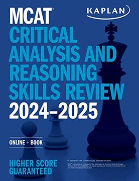 portada Mcat Critical Analysis and Reasoning Skills Review 2024-2025: Online + Book (Kaplan Test Prep) (in English)
