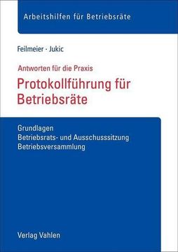 portada Protokollführung für Betriebsräte (in German)