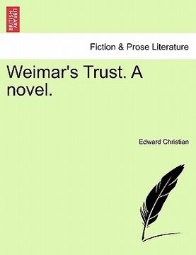 portada weimar's trust. a novel. (en Inglés)