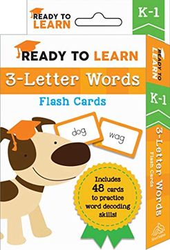 portada Ready to Learn: K-1 3-Letter Words: Flash Cards (en Inglés)