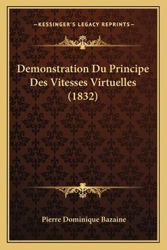 portada Demonstration Du Principe Des Vitesses Virtuelles (1832) (in French)
