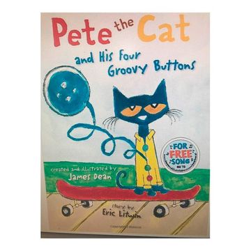 portada Pete the cat and his Four Groovy Buttons (en Inglés)