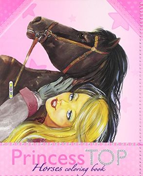 portada Princess top Horses Coloring Book