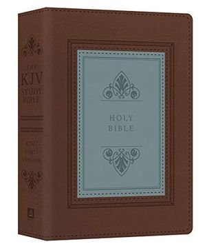 portada The kjv Study Bible - Large Print - Indexed [Teal Inlay] (King James Bible) (en Inglés)