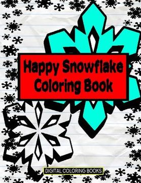 portada Happy Snowflake Coloring Book (en Inglés)
