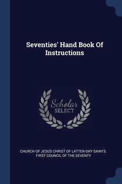 portada Seventies' Hand Book Of Instructions (en Inglés)