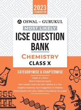 portada Oswal - Gurukul Chemistry Most Likely Question Bank: ICSE Class 10 For 2023 Exam (en Inglés)