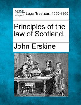 portada principles of the law of scotland. (in English)