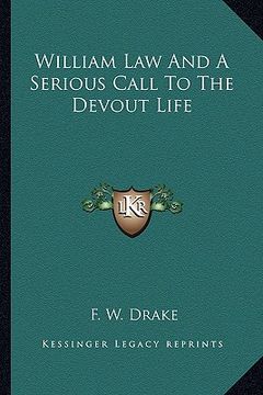portada william law and a serious call to the devout life (en Inglés)