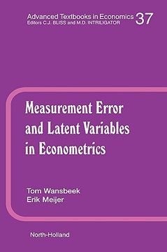 portada measurement error and latent variables in econometrics (en Inglés)