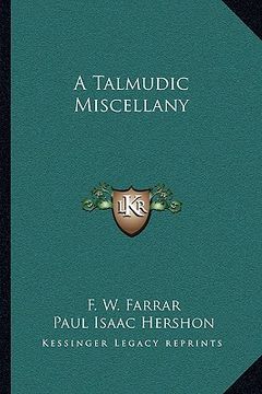 portada a talmudic miscellany (in English)