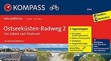 portada Ostseeküstenradweg 2, von Lübeck Nach Stralsund: Fahrradführer mit Top-Routenkarten im Optimalen Maßstab (en Alemán)