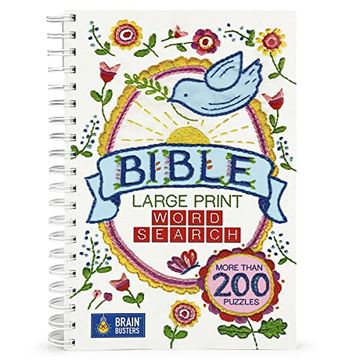 portada Large Print Bible Word Search Puzzle Book: Over 200 Puzzles to Complete With Solutions - Include Spiral Bound (en Inglés)