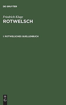 portada Rotwelsch, i, Rotwelsches Quellenbuch (in German)