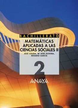 portada Matematicas Aplicadas a las Ciencias Sociales ii 2 (Bachillerato) (in Spanish)