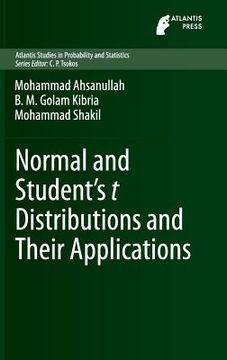 portada Normal and Student´s T Distributions and Their Applications (en Inglés)
