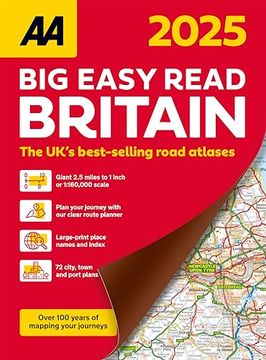 portada Big Easy Read Britain 2025 Spiral Bound (aa Road Atlas) (uk Road Atlases) (aa Road Atlas Britain) top Selling uk Atlas of 2023 **