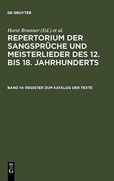 portada Register zum Katalog der Texte (en Alemán)