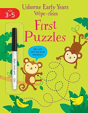 portada Early Years Wipe-Clean First Puzzles (Usborne Early Years Wipe-Clean) (en Inglés)