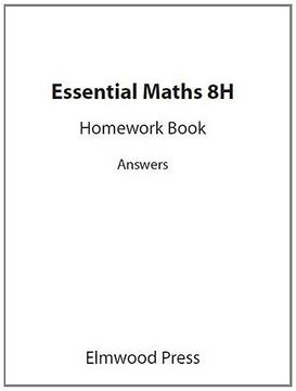 portada Essential Maths 8H Homework Book Answers