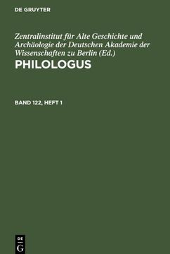 portada Philologus (in German)