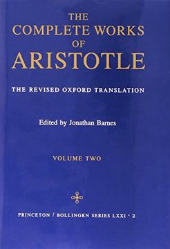 portada The Complete Works of Aristotle, Volume Two: The Revised Oxford Translation (en Inglés)