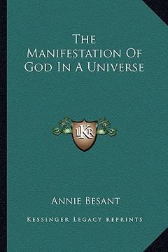 portada the manifestation of god in a universe (en Inglés)